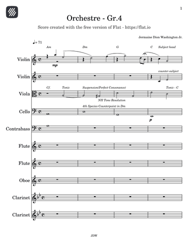 JDW 40, Volles Orchester