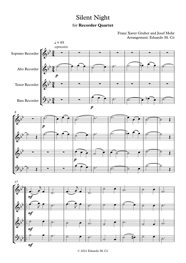 Silent Night (arr. Eduardo Mutz Có)