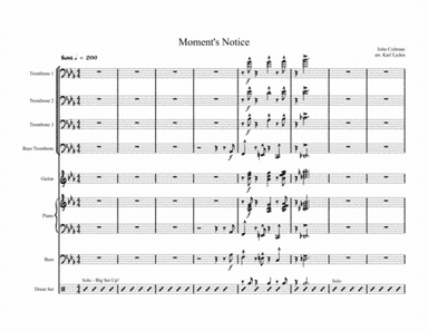 Moment's Notice (arr. Karl Lyden)