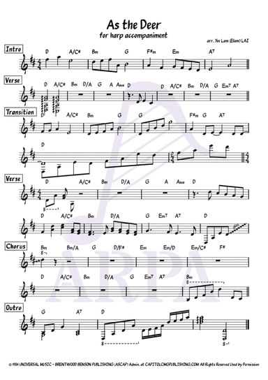 As The Deer (arr. Yee Lam (Elam) LAI)