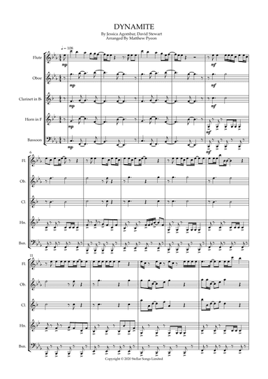 Dynamite (arr. Matthew pyeon)