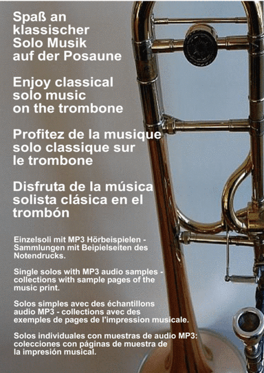 Tchaikovsky, Pyotr  Canzonetta Andante aus Violinkonzert Opus 35 Opus 11  Trombone Solo Posaune Soli