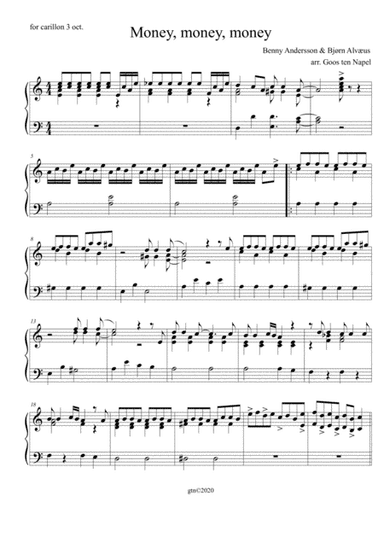 Money, Money, Money (arr. Goos ten Napel)