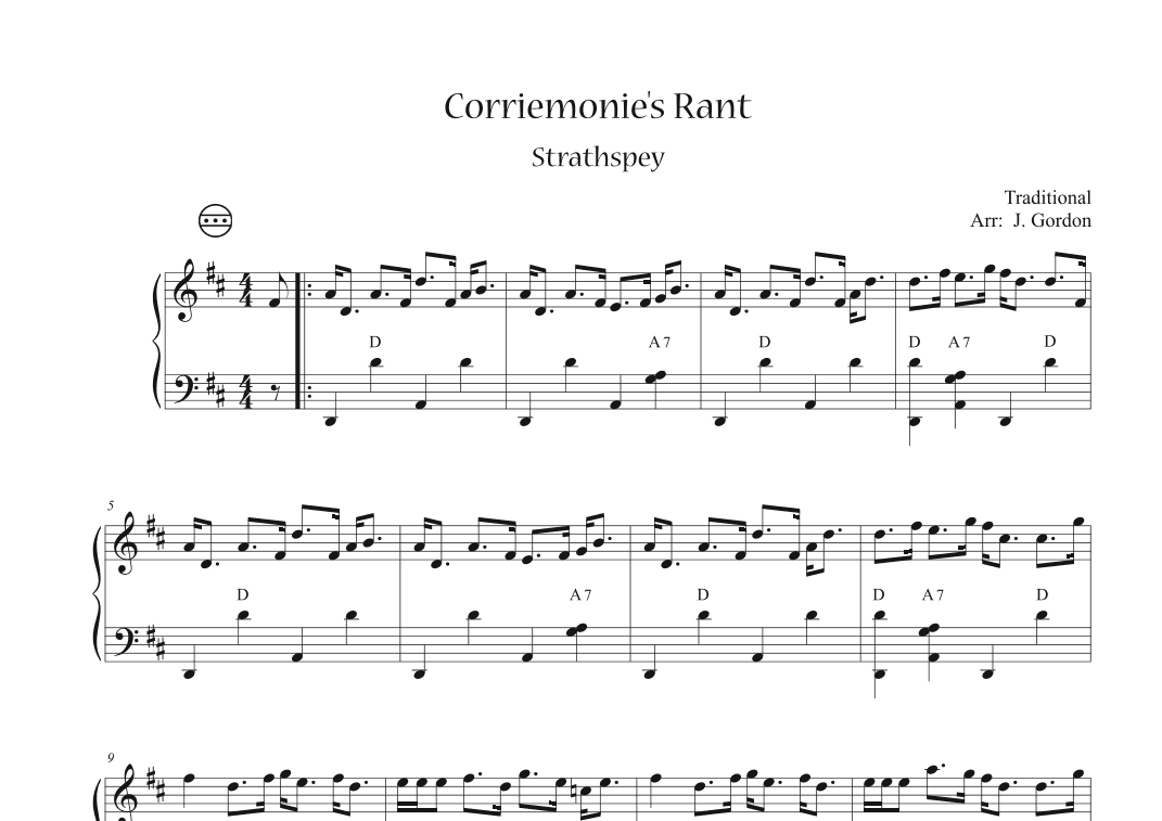 Corriemonie's Rant (arr. Julia Gordon)