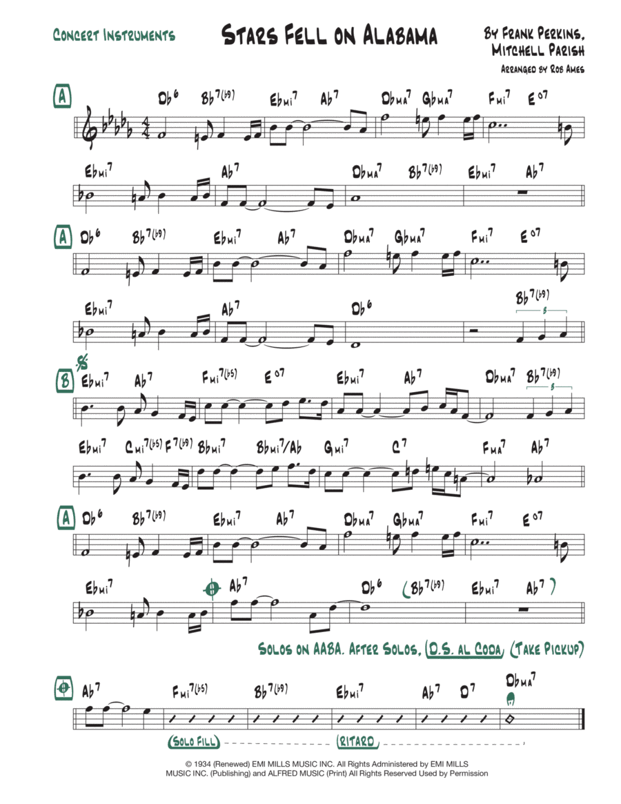 Stars Fell On Alabama (arr. Rob Ames)