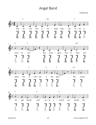 Angel Band (arr. songbooks.info)
