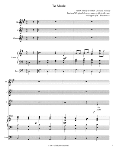 To Music (arr. C. Streznewski)