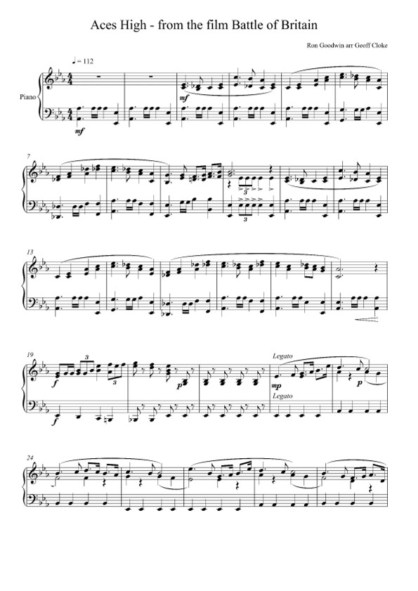 Aces High March (arr. Geoff Cloke)