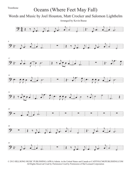 Oceans (Where Feet May Fail) (arr. Kevin Busse)