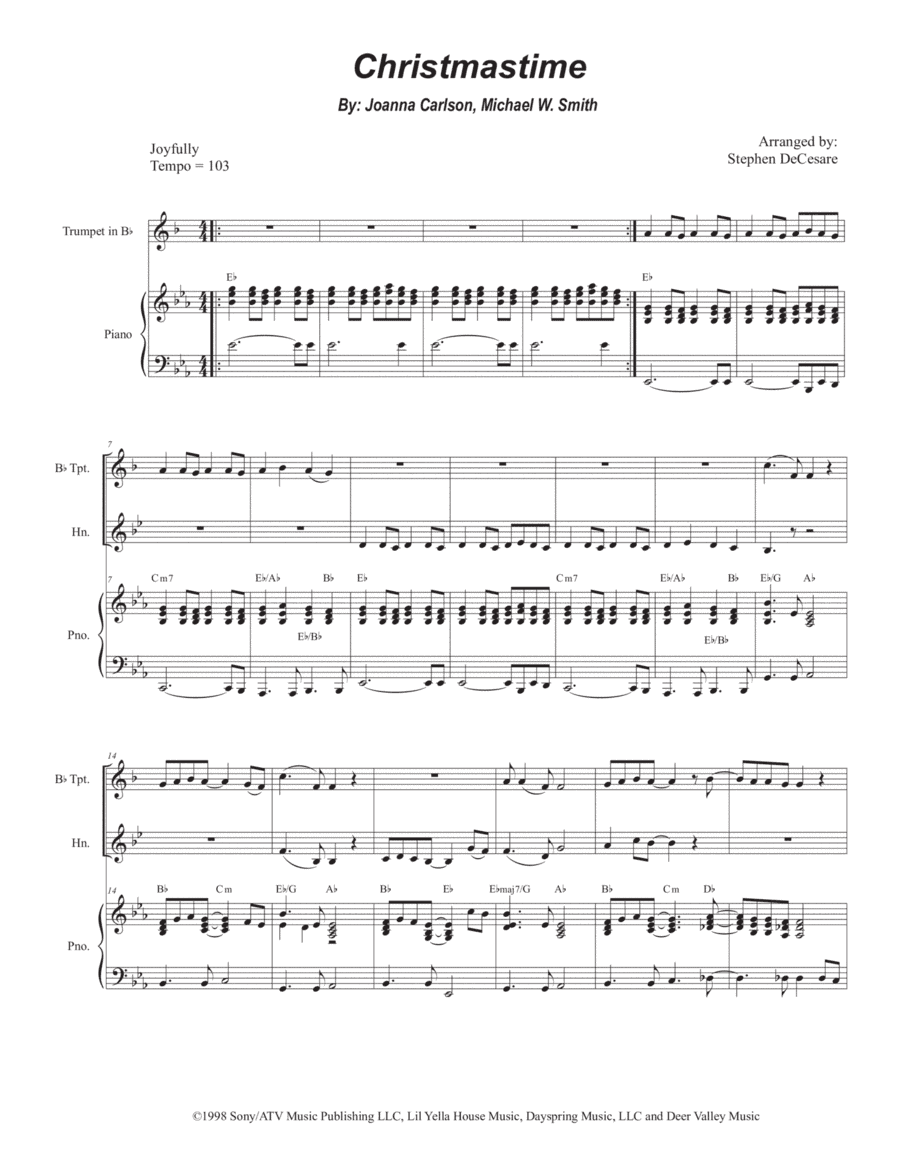 Christmastime (arr. Stephen DeCesare)
