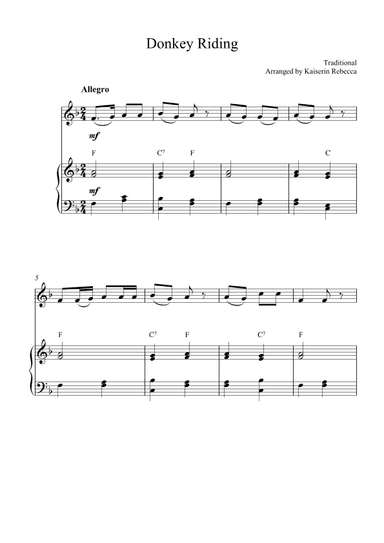 Donkey Riding (arr. Kaiserin Rebecca)