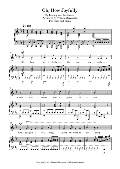 Oh, How Joyfully (arr. Thiago Marconato)