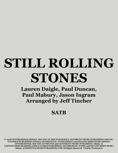 Still Rolling Stones (arr. Jeff Tincher)