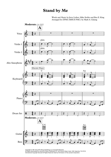 Stand By Me (arr. Mark A. Galang)