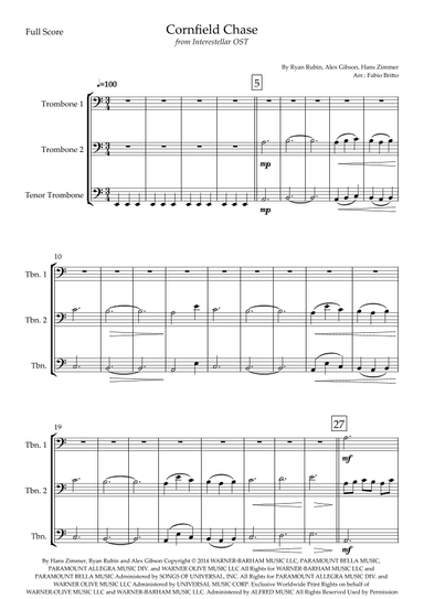Cornfield Chase (arr. Fabio Britto)