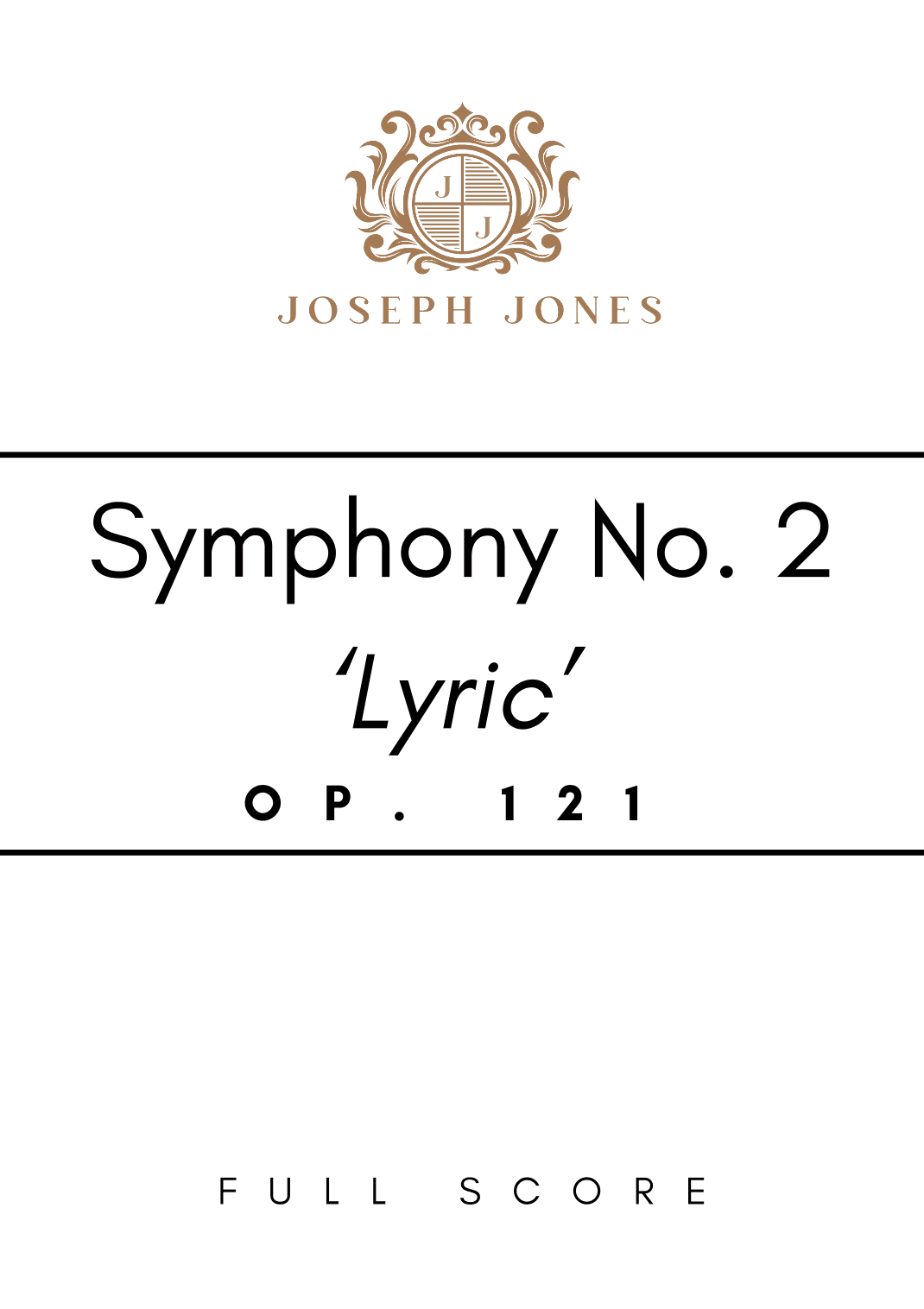 Symphony  No. 2, Op. 121 - Score Only