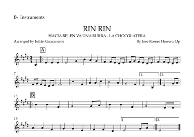 Rin Rin (arr. Julián Guacaneme)