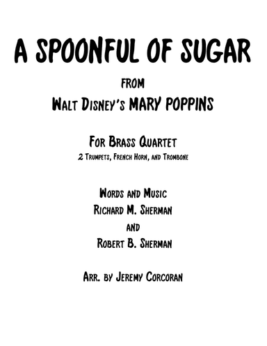 A Spoonful Of Sugar (arr. Jeremy Corcoran)
