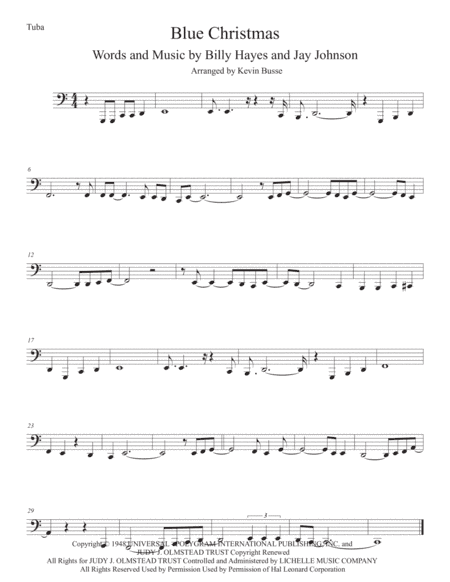 Blue Christmas (arr. Kevin Busse)
