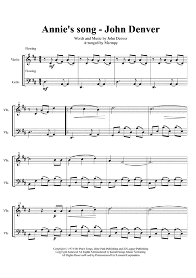 Annie's Song (arr. Marmpy)