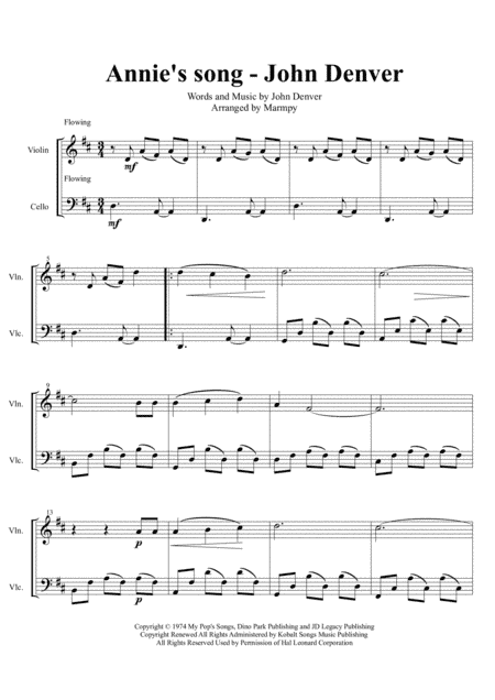 Annie's Song (arr. Marmpy)