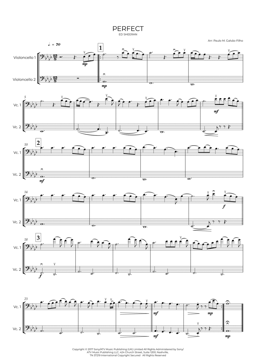 Perfect (arr. Paulo Galvão Filho)