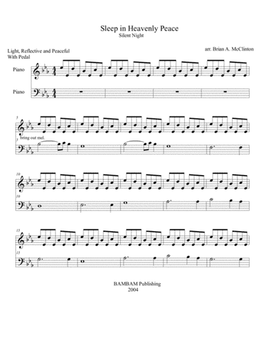 Sleep in Heavenly Peace (arr. Brian McClinton)