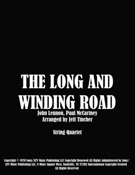 The Long And Winding Road (arr. Jeff Tincher)