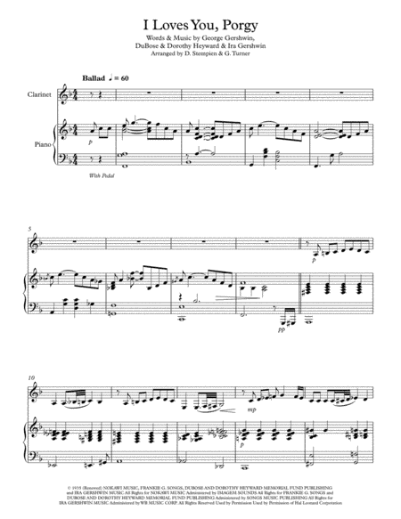 I Loves You, Porgy (arr. Debra E. Stempien, Gregory H. Turner)