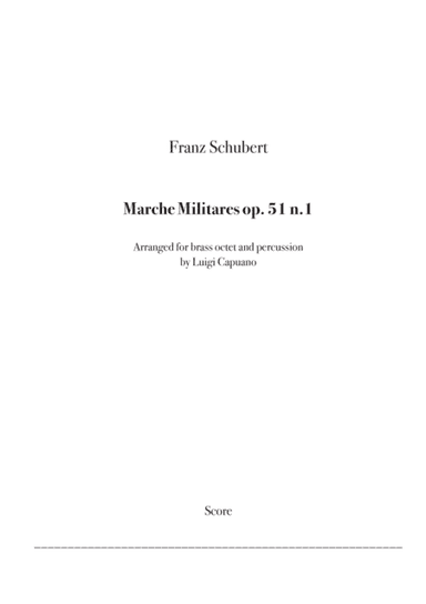 Schubert - Marche militares (Brass choir) (arr. Luigi Capuano)