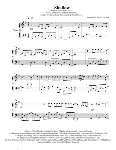 Shallow (arr. Ben M. Noynay)