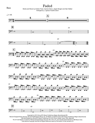 Faded (arr. Jose Ignacio Huante Ceron)