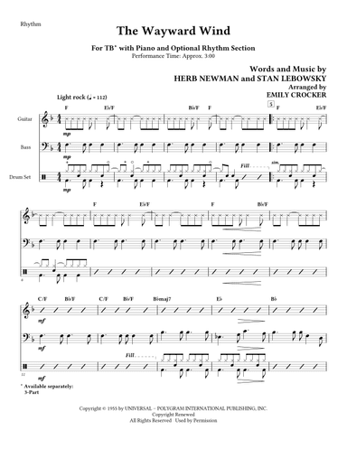 The Wayward Wind (arr. Emily Crocker)