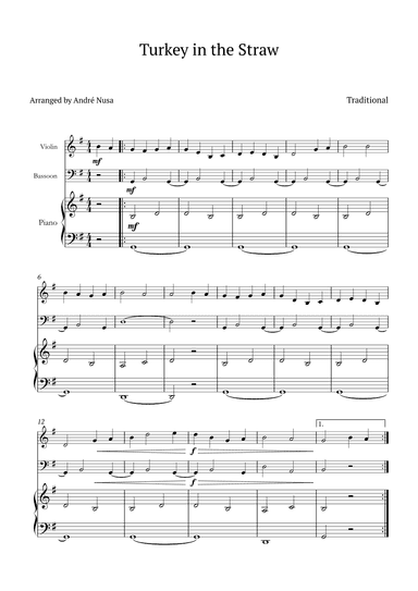 Turkey in the Straw (arr. André Nusa)