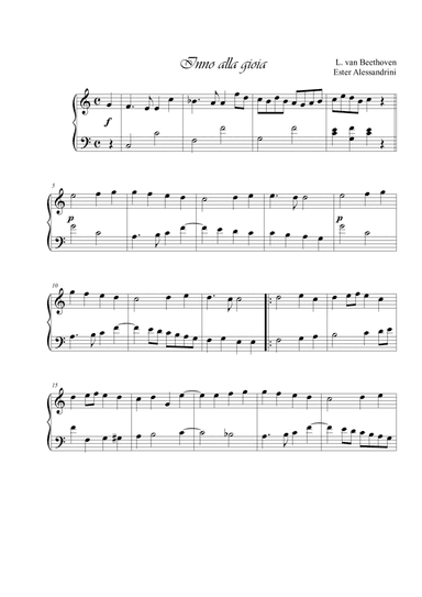 Ode of Joy (arr. Ester Alessandrini)