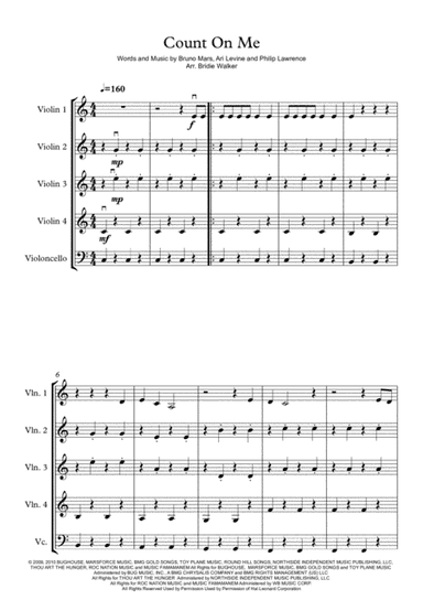 Count On Me (arr. Bridie Walker)