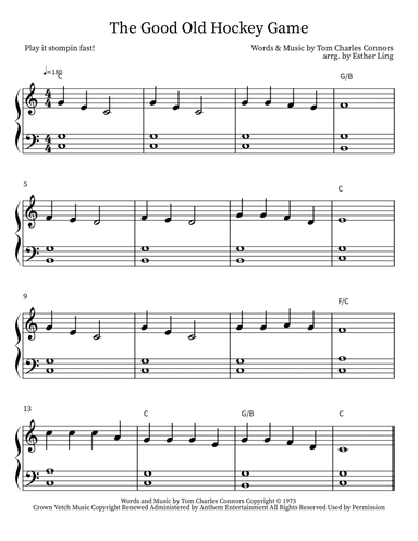 The Hockey Song (arr. Esther Ling)