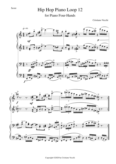 Hip Hop Piano Loop 12