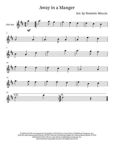 Away In A Manger (arr. Dominic Meccia)