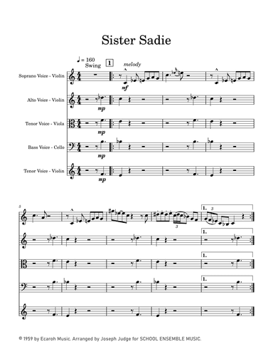 Sister Sadie (arr. Joseph Judge)