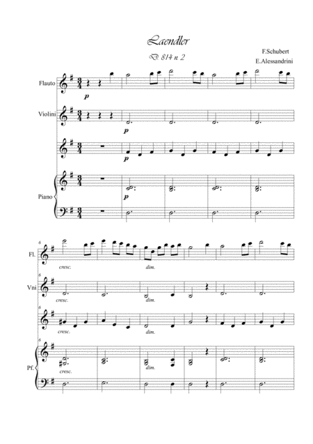 Laendler D814 n 2. Quartet (arr. Ester Alessandrini)