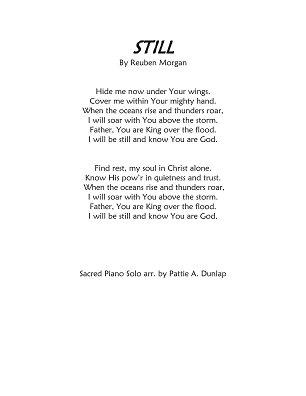 Still (arr. Pattie A. Dunlap)