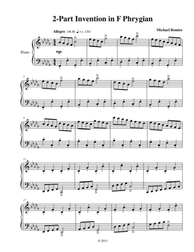 Invention in F Phrygian from 9 Modal Inventions