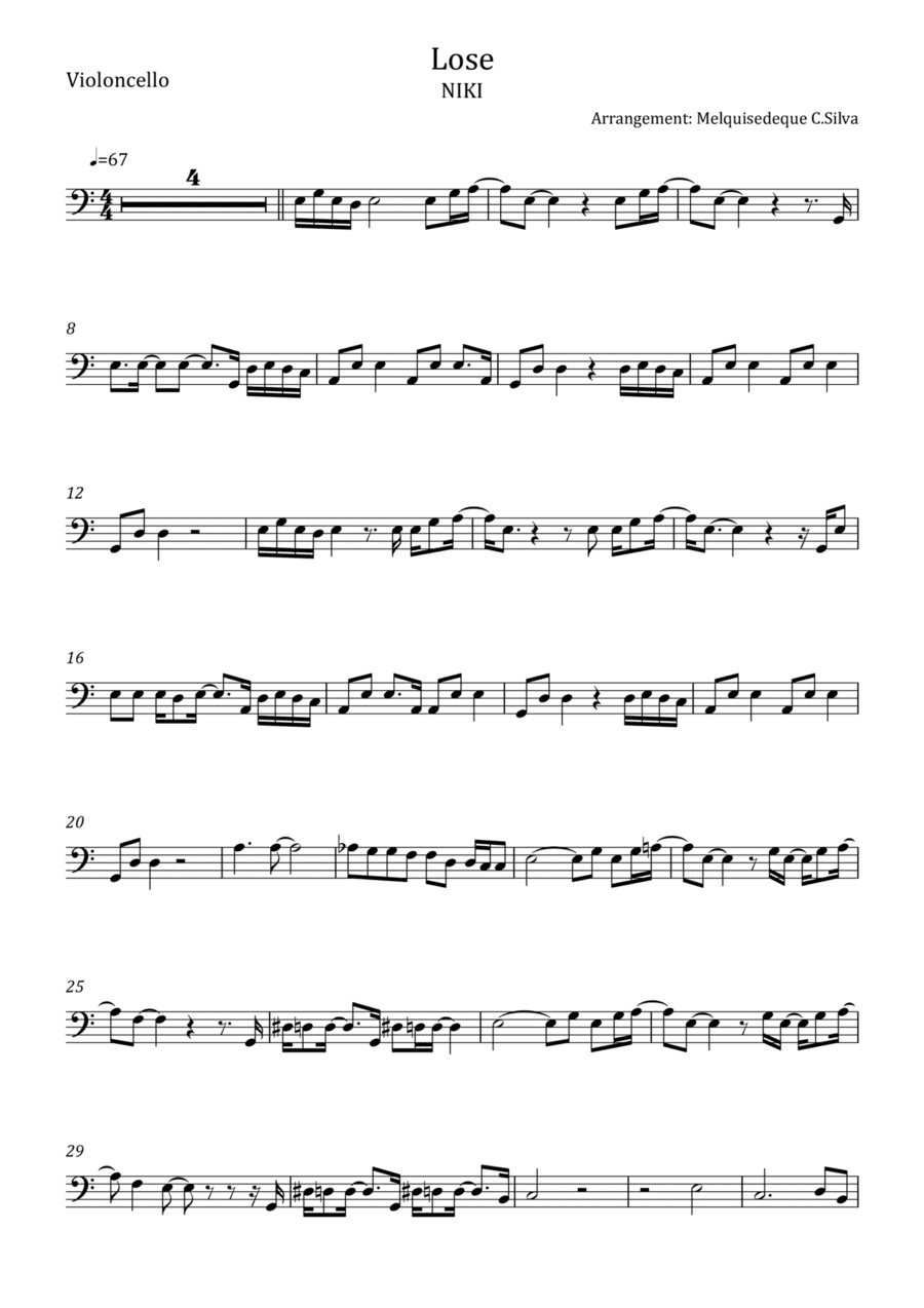 Lose (arr. Melquisedeque C.Silva)