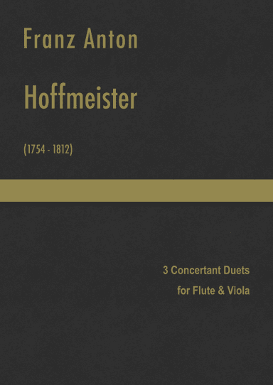 Hoffmeister - 3 Concertant Duets for Flute & Viola (arr. J.G. Cucó Barber)