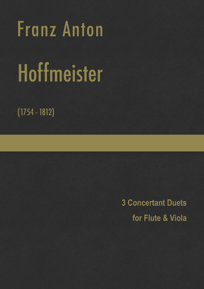 Hoffmeister - 3 Concertant Duets for Flute & Viola (arr. J.G. Cucó Barber)