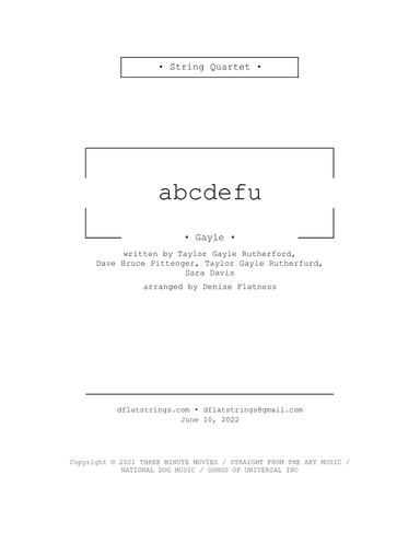 Abcdefu (arr. Denise Flatness)
