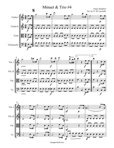 Minuet and Trio #4 (arr. Nick Lacanski)