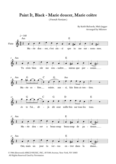 Paint It, Black (arr. Milanov)