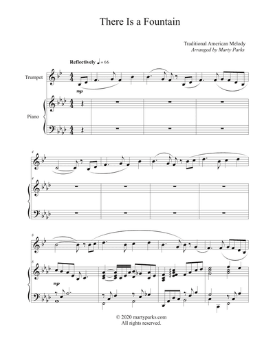 There Is a Fountain (Trumpet-Piano) (arr. Marty Parks)